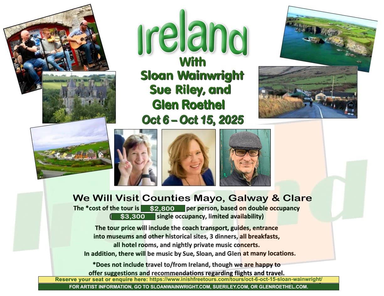 flyer for 2025 Ireland musical tour