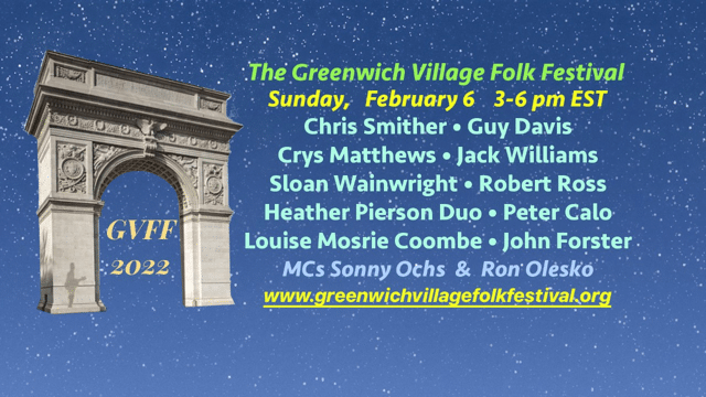 Greenwich Village Folk Festival, Sloan Wainwright accompanied by Glen Roethel